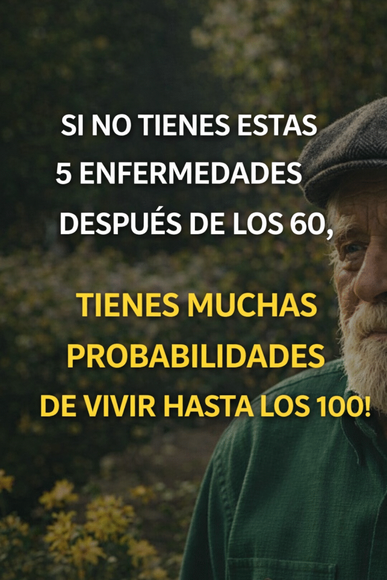 Si llegas a los 60 sin estas 5 enfermedades, tienes una alta probabilidad de vivir hasta los 100