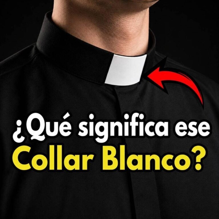Por qué los sacerdotes usan el collar blanco