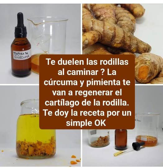 Te duelen las rodillas al caminar ? La cúrcuma y pimienta te van a regenerar el cartílago de la rodilla.