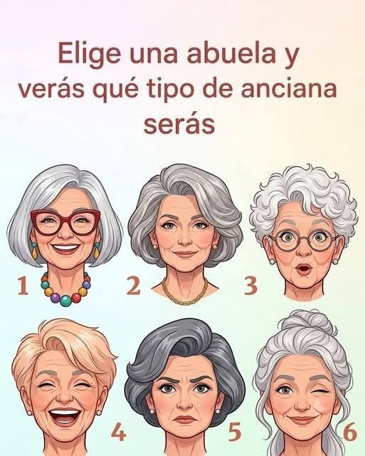 Elige una abuela y verás qué tipo de anciana serás