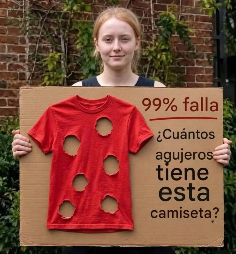El 99% de la gente se equivoca… ¿Cuántos agujeros tiene realmente esta camiseta?.…… Ver más