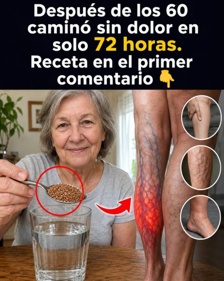 ¡Piernas pesadas después de los 60! Sorprendentemente, después de solo 72 horas, pudo caminar sin ningún dolor en las piernas. La receta está en el primer comentario
