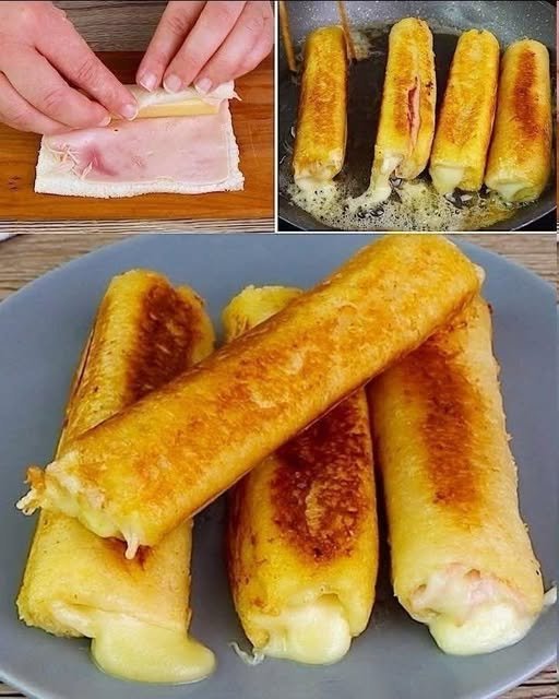 🧀 Rollitos de jamón y queso con pan de molde: una receta fácil y deliciosa.