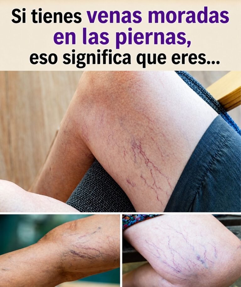 Si tienes venas moradas en las piernas, eso significa que eres…