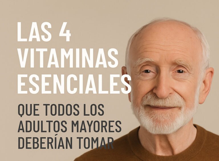 Las 4 vitaminas esenciales que todos los adultos mayores deberían tomar