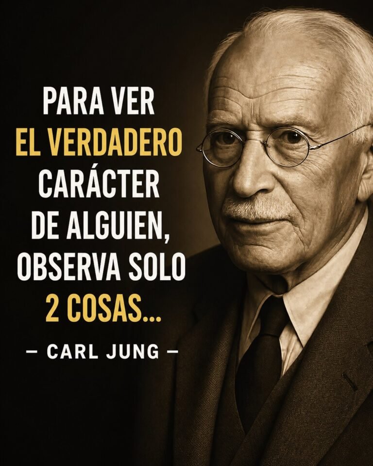 Para ver el verdadero carácter de alguien, observa solo estas 2 cosas…